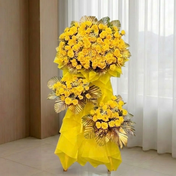 Kệ Hoa Khai Trương Vàng Vạn Lộc