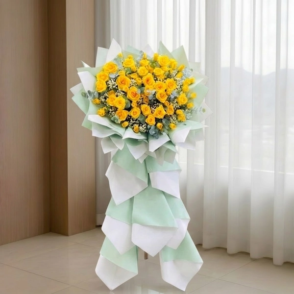 Kệ Hoa Khai Trương Vàng An Khang