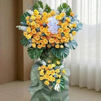 Kệ Hoa Khai Trương Hồng Vàng Hạnh Phúc