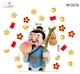 Decal Trang Trí Tết Ông Thọ Bình An