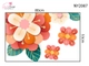 Decal Trang Trí Tết Viền Góc Kính Hoa Khai Phú Quý