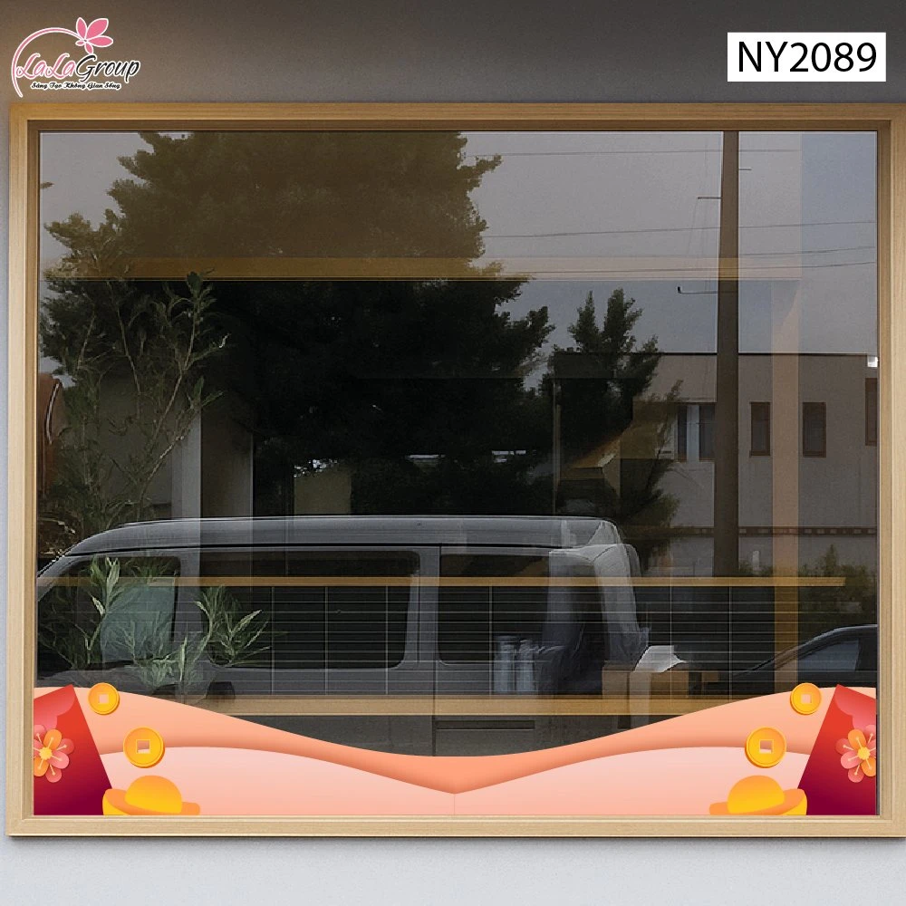 Decal Trang Trí Tết Chân Tường Dải Mây Phối Bao Lì Xì Phú Quý