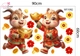 Combo Decal Trang Trí Tết Kim Mùi Rước Tài Lộc Đón Xuân 2027