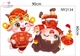 Combo Decal Trang Trí Tết 2027 Song Mùi Và Các Bạn Vui Múa Lân Đón Xuân