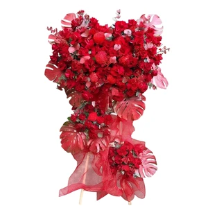 Kệ Hoa Tone Đỏ Khai Trương Vượng Tài Lộc