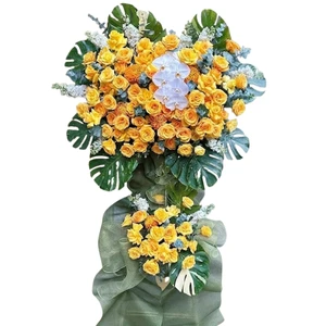 Kệ Hoa Khai Trương Hồng Vàng Hạnh Phúc