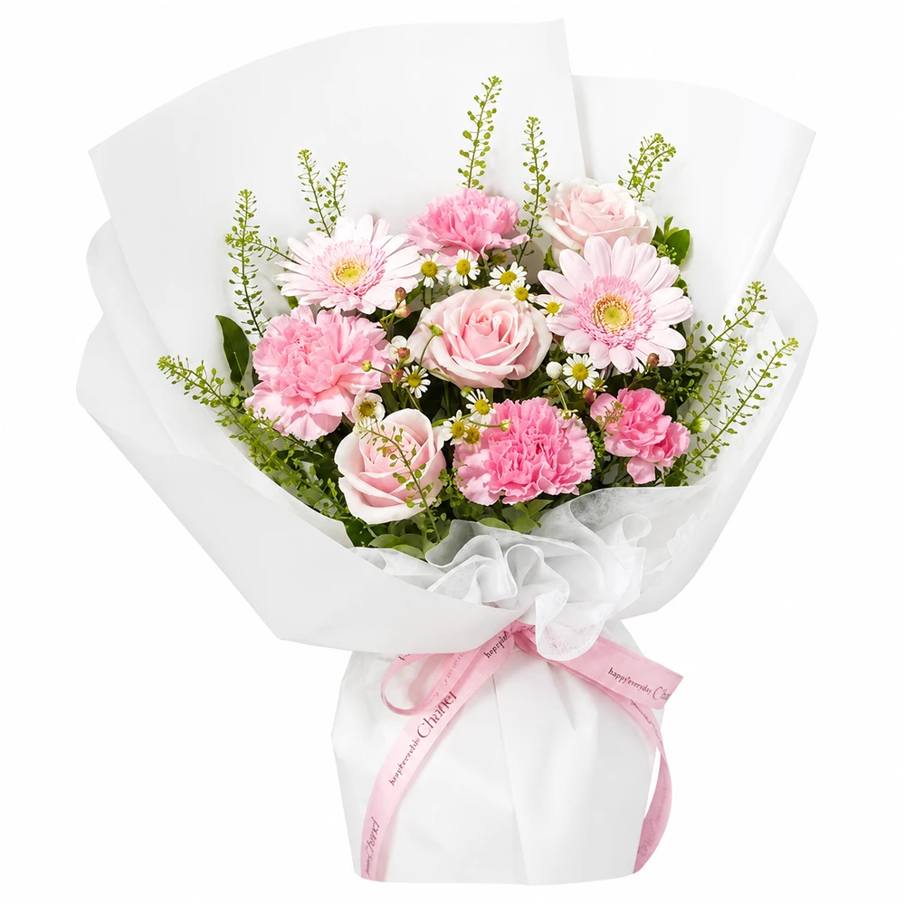 Bó Hoa Đồng Tiền Mix Cẩm Chướng Xinh Tươi