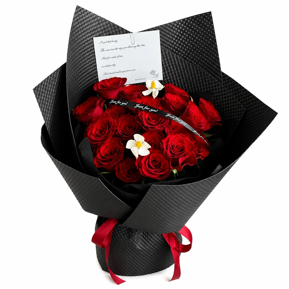 Bó Hoa Hồng Đỏ Nồng Thắm