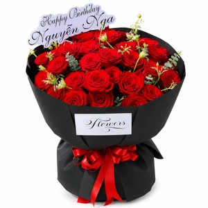 Bó Hồng Đỏ Xinh Xắn