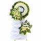 Kệ Hoa Chia Buồn 2 Tầng Hoa Lan Trắng Phối Lưới Tầng Thanh Nhã