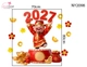 Decal Trang Trí Tết Thần Tài Đón Năm Mới 2027 Thịnh Vượng