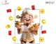 Decal Trang Trí Tết Thần Tài Bạch Kim Nâng Thỏi Vàng Tài Lộc