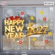 Decal Trang Trí Tết 2027 Happy New Year Đinh Mùi Hoa Xuân May Mắn