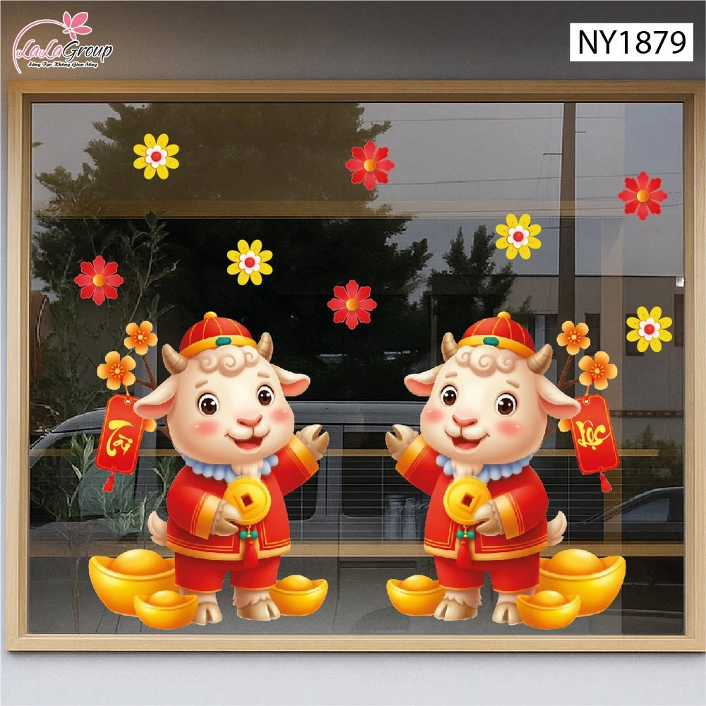 Decal Trang Trí Tết Tuấn Mã Đón Tài Lộc