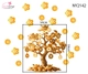 Decal Trang Trí Tết Cây Tiền Vàng May Mắn Đón Xuân