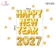 Decal Trang Trí Tết Happy New Year 2027 Phúc Lộc