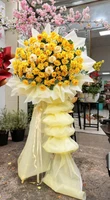 Kệ Hoa Khai Trương Tone Vàng Đại Cát Đại Lợi