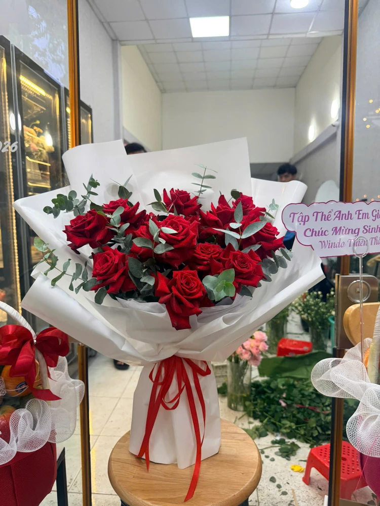 Bó Hoa Hồng Nhung Kiều Kỳ
