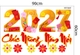 Combo Decal Trang Trí Tết Đinh Mùi Rước Lộc Xuân