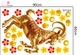 Combo Decal Trang Trí Tết Lộc Biếc Mai Vàng Xuân Hạnh Phúc Bình An