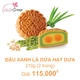(DL2) Bánh Trung Thu KIDO Đậu Xanh Lá Dứa Hạt Dưa 2 trứng 210g