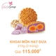(KM2) Bánh trung thu Kido Khoai Môn Hạt Dưa 2 trứng 210g