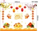 Combo Decal Trang Trí Tết Xuân Bính Ngọ Đồng Tiền Vàng May Mắn 2027