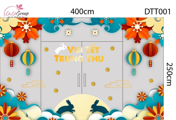 Combo Decal Trang Trí Trung Thu Thỏ Ngọc Vui Tết