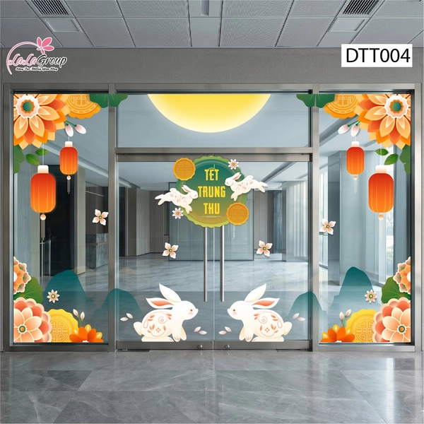 Combo Decal Trang Trí Trung Thu Trăng Rằm Tỏa Sáng