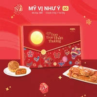 (CB1) Hộp 4 Bánh Trung Thu Kido Mỹ Vị Như Ý Đỏ