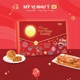 (CB1) Hộp 4 Bánh Trung Thu Kido Mỹ Vị Như Ý Đỏ
