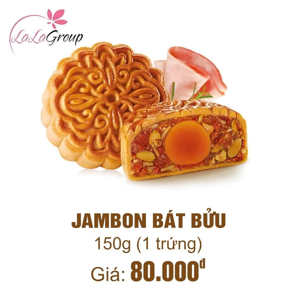 (TB1) Bánh Trung Thu Thọ Phát Jambon Bát Bửu 1 Trứng 150g
