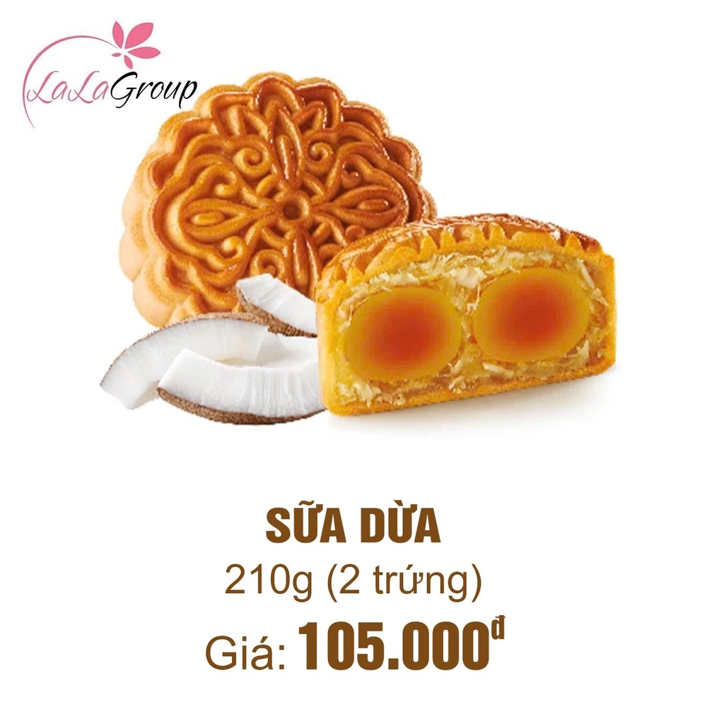 (TD2) Bánh Trung Thu Thọ Phát Sữa Dừa 2 trứng 210g