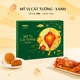 (CB6) Hộp 4 Bánh Trung Thu Kido Mỹ Vị Cát Tường Xanh Lá