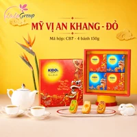 (CB7) Hộp 4 Bánh Trung Thu Kido Mỹ Vị An Khang Đỏ
