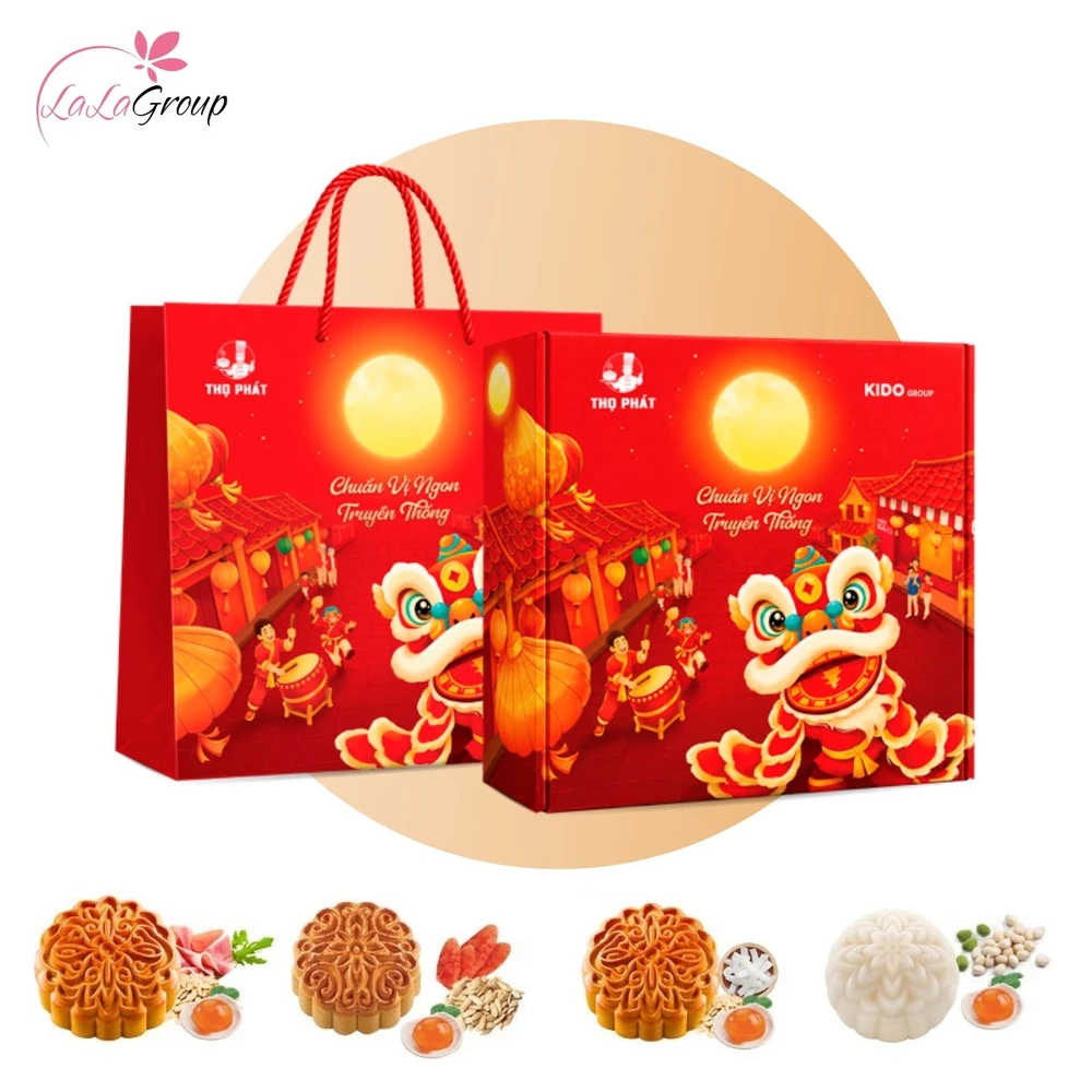 Hộp 4 Bánh Trung Thu Thọ Phát Tâm Giao