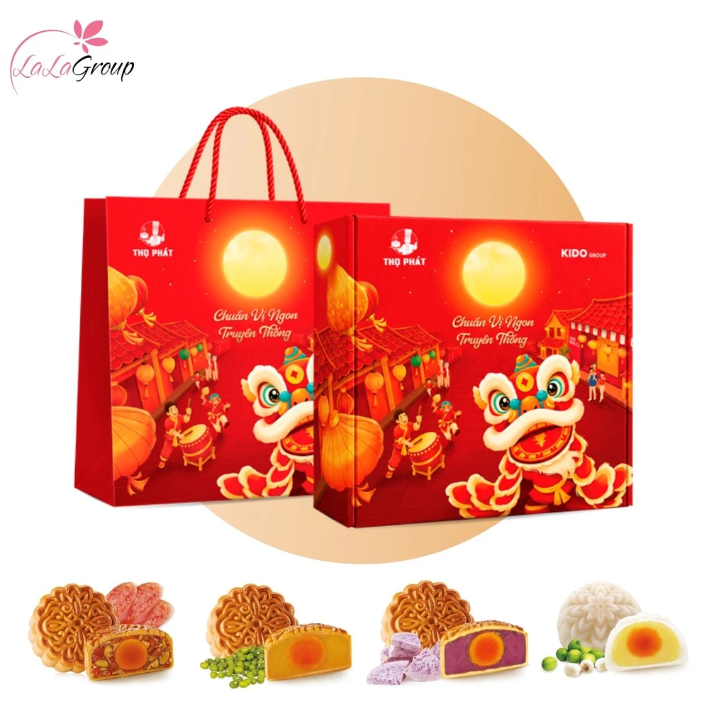 Hộp 4 Bánh Trung Thu Thọ Phát Nguyệt Cát