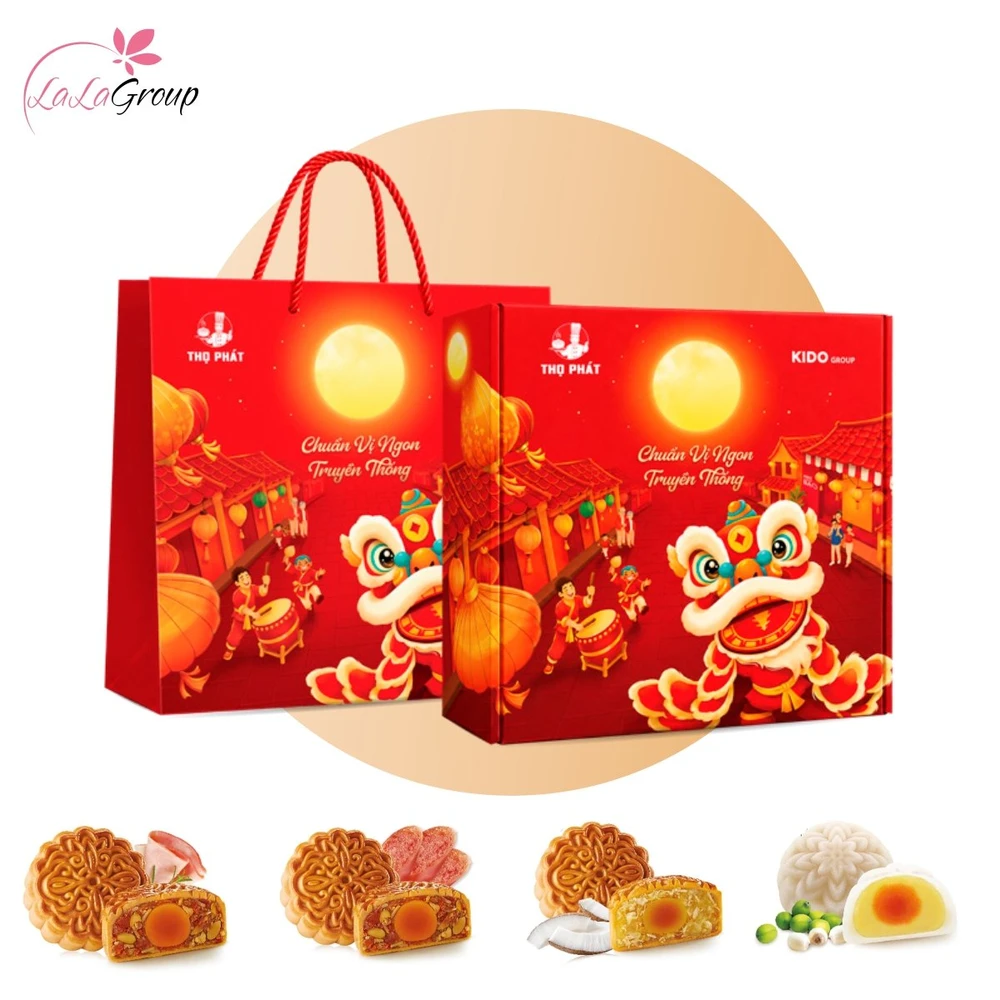 Hộp 4 Bánh Trung Thu Thọ Phát Tâm Giao