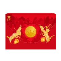 (HKD) Bánh Trung Thu Kinh Đô Trăng Vàng Hoàng Kim Vinh Hiển Đỏ Thượng Hạng - Hộp 4 Bánh 160g