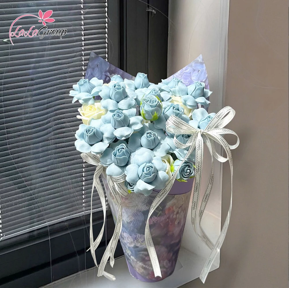 Bó Ốc Quế Hoa Hồng Sáp Tỷ Muội Mix Nơ Ngọt Ngào
