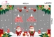 Combo Decal Nguyên Tấm Trang Trí Noel Hoa Trạng Nguyên, Quả Châu Treo Và Ông Già Noel