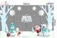 Combo Decal Nguyên Tấm Trang Trí Noel Người Tuyết, Ông Già Noel Và Gấu Bắc Cực