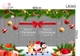 Combo Decal Nguyên Tấm Trang Trí Noel Nơ Đỏ, Rèm Cành Thông Và Ông Già Noel Hát Ca