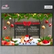 Combo Decal Nguyên Tấm Trang Trí Noel Nơ Đỏ, Rèm Cành Thông Và Ông Già Noel Hát Ca