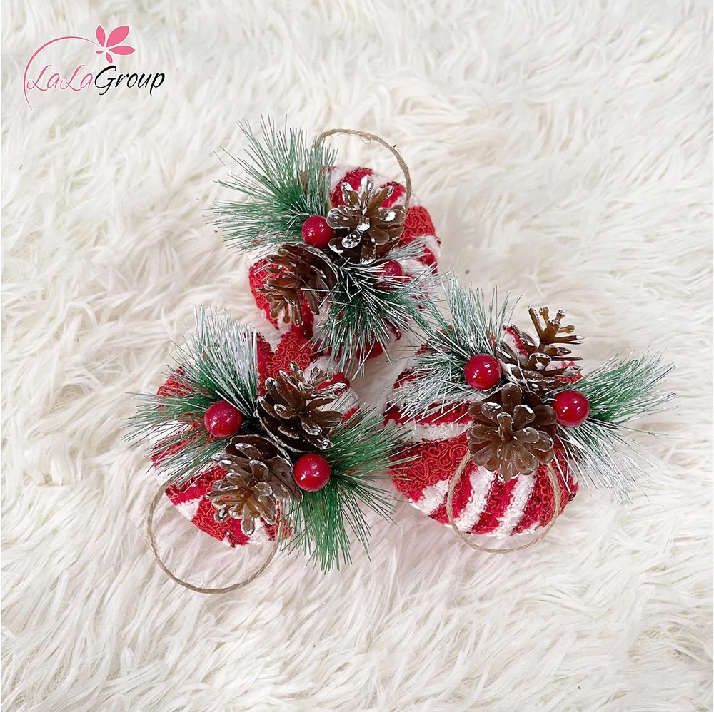 Hộp châu 3 trái trang trí noel