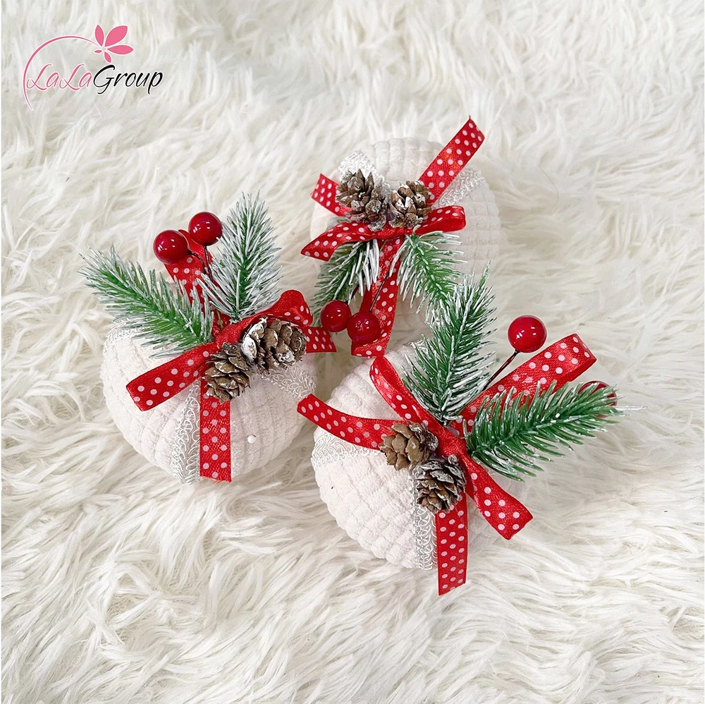 Hộp châu 3 trái trang trí noel
