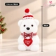 Mô hình người tuyết, gấu trắng, ông già noel đỏ trang trí giáng sinh