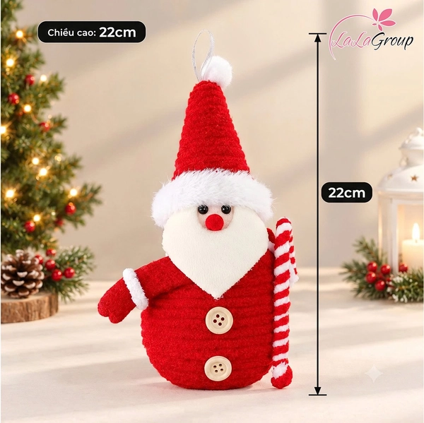 Mô hình người tuyết, gấu trắng, ông già noel đỏ trang trí giáng sinh