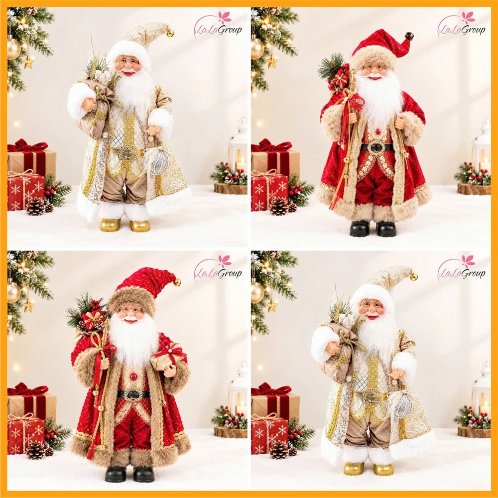 Mô hình Ông Già Noel Trang Trí Cây Thông Size 80cm