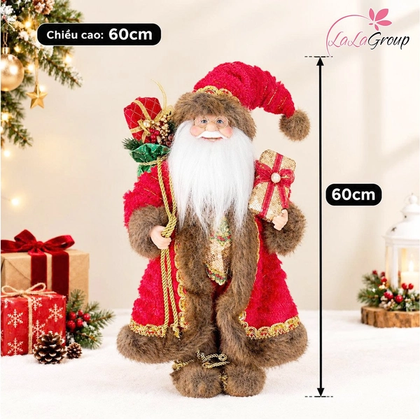 Mô hình Ông Già Noel Trang trí Noel Size Nhỏ